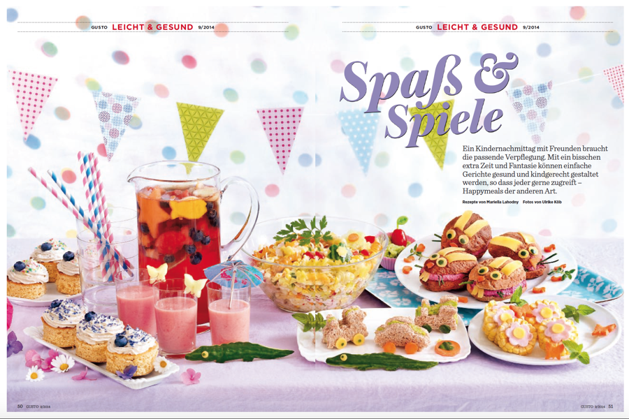 Gusto Rezepte für die gesunde Kinderparty