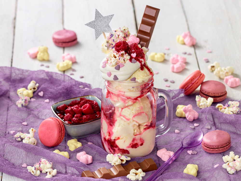 Heiße Liebe Eisbecher