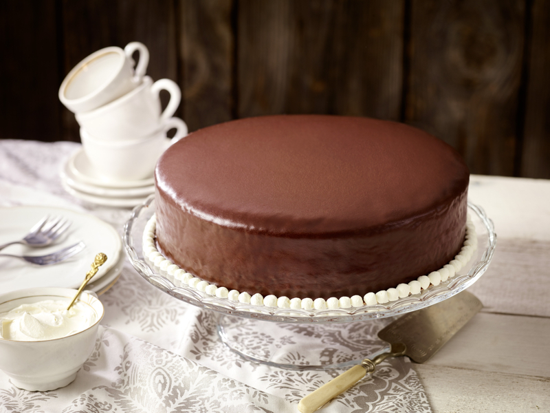 Food-styling Sachertorte