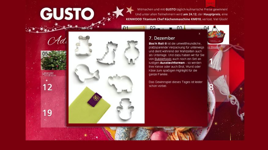 Screenshot - Gusto Adventkalender 2013