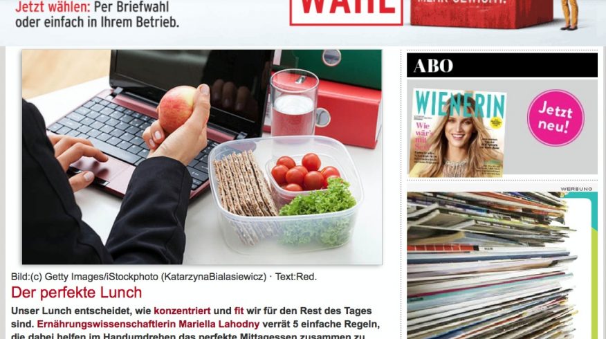 Screenshot Wienerin.at - Der perfekte Lunch - Teil 1