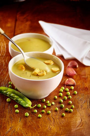Foto Suppe und Erbsen